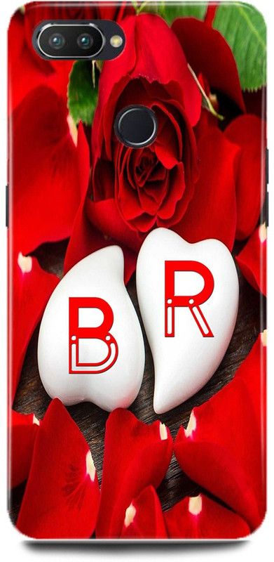 JUGGA Back Cover for Realme U1, B LOVES R NAME,B NAME, R LETTER, ALPHABET,B LOVE R NAME  (Red, Hard Case, Pack of: 1)