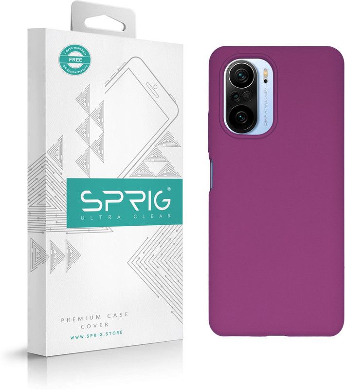 Sprig Liquid Silicone Back Cover for Mi 11X Pro, 11X Pro  (Purple, Shock Proof, Silicon, Pack of: 1)