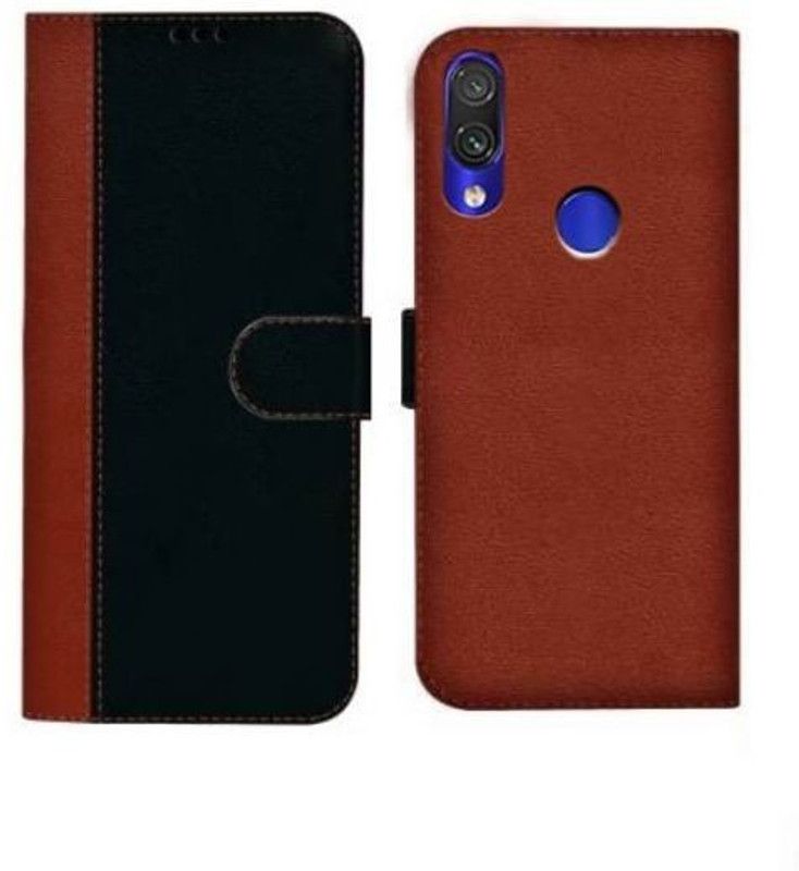 RidivishN Back Cover for Redmi Note 7 Pro,Redmi Note 7,Redmi Note 7s  (Black, Brown, Dual Protection, Pack of: 1)