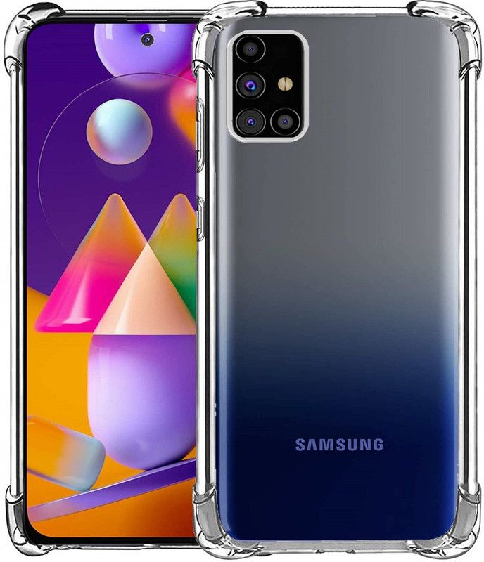 YECALA Back Cover for Samsung Galaxy M31s  (Transparent, Shock Proof, Silicon)
