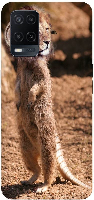 Bluvver Back Cover for Oppo A54, CPH2239, Printed Lion Comics Back Cover  (Multicolor, Hard Case, Pack of: 1)
