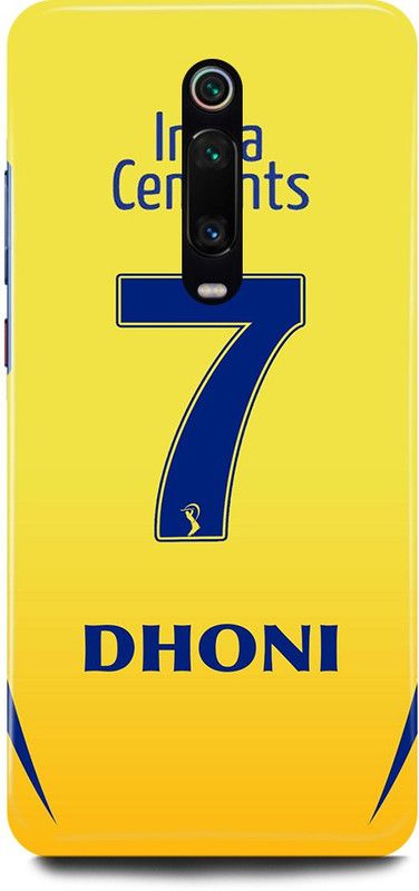 FRONK Back Cover for Redmi K20 Pro, MS, DHONI, MAHENDRA, SINGH, DHONI  (Yellow, Hard Case, Pack of: 1)