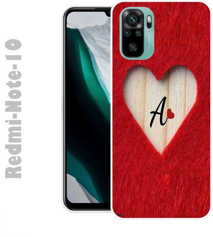 CellWorld Back Cover for Redmi Note 10  (Red, Beige, Silicon)
