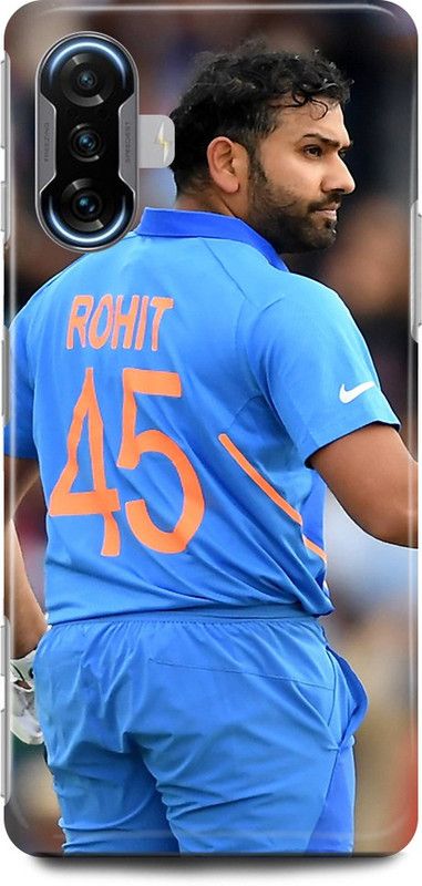 play fast Back Cover for POCO F3 GT ROHIT, SHARMA, INDIAN, PLAYER, MUMBAI, INDIANS  (Blue, Hard Case, Pack of: 1)
