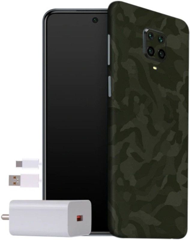 RWrap Redmi Note 9 Pro Max (Back+Side+Camera) Mobile Skin  (Green Camo)