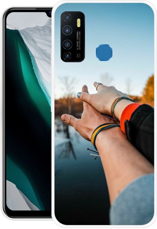 KUDI Back Cover for Infinix Hot 9, Infinix Hot 9 Pro  (Multicolor, Silicon)