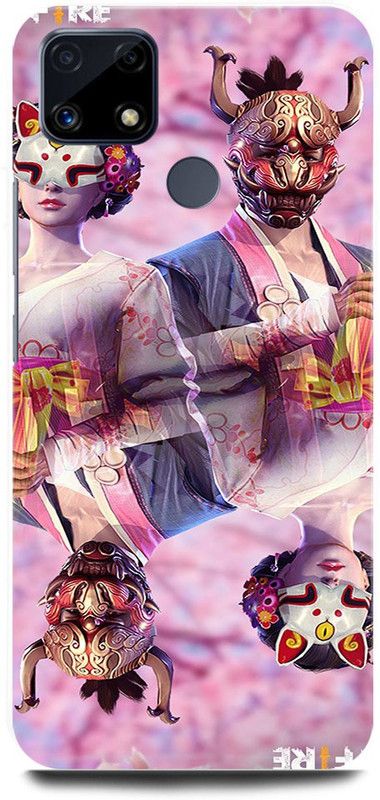 FRONK Back Cover for Realme C25s, RMX3197, FREE, FIRE, GAME, GIRL, BOY, TEAM  (Purple, Hard Case, Pack of: 1)