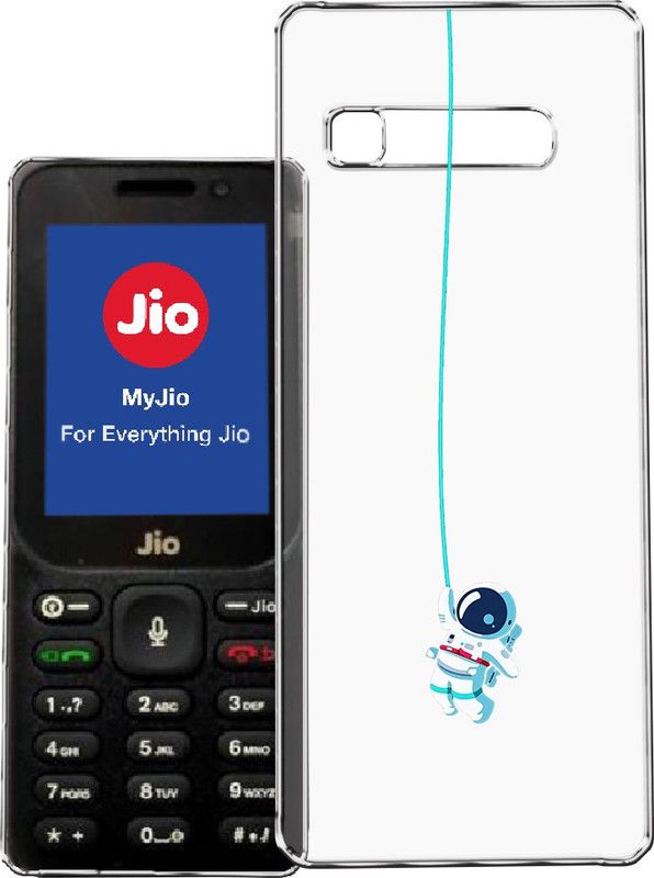 HANIRY Back Cover for Jio F320 / f320 mobile cover | SPACEMAN | Design | PNG_99  (Multicolor, Flexible, Silicon, Pack of: 1)
