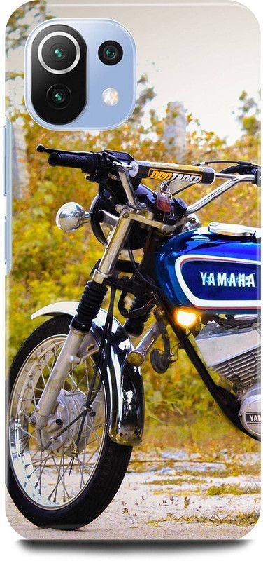 JUGGA Back Cover for Mi 11 Lite, YAMAHA, RX100, BIKE, LOVER  (Yellow, Hard Case, Pack of: 1)
