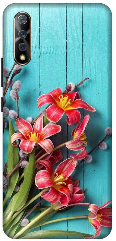 SSMORYA Back Cover for Vivo S1 Flowers Printed Back Cover  (Multicolor, Waterproof, Pack of: 1)
