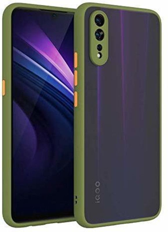 Mobyro Back Cover for Oppo F17 Pro Transparent Hybrid Smoke Case Cover  (Green)