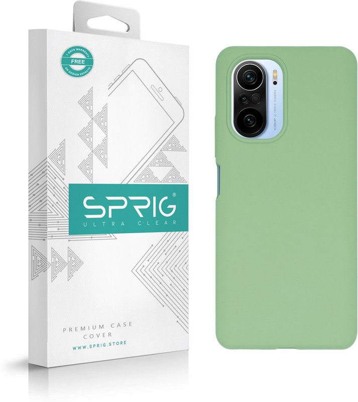 Sprig Liquid Silicone Back Cover for Mi 11X Pro  (Green, Shock Proof, Silicon, Pack of: 1)