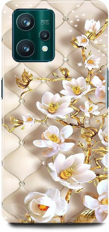play fast Back Cover for Realme 9 Pro 5G, RMX3471 GOLDEN, FLOWER, MATTRESS, SHAPE, GOLD  (Gold, Hard Case, Pack of: 1)