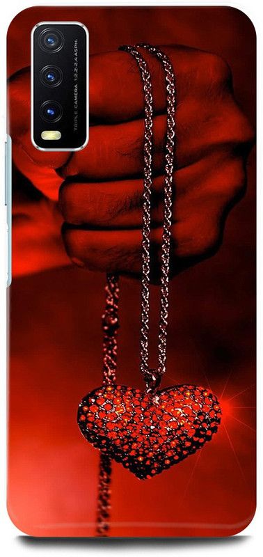 play fast Back Cover for Vivo Y20i, V2027 HEART, IN, HAND, RED, HEART  (Red, Hard Case, Pack of: 1)