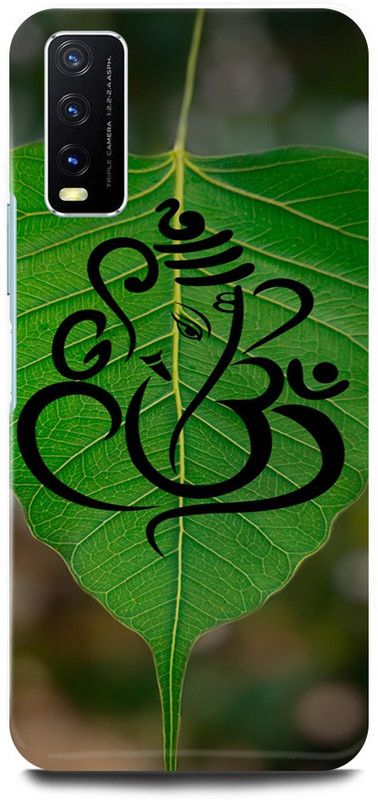 play fast Back Cover for Vivo Y20A, v2054 LEAF, GREEN, GANESH, JI, GANPATI, BAPPA, MORIYA  (Green, Hard Case, Pack of: 1)