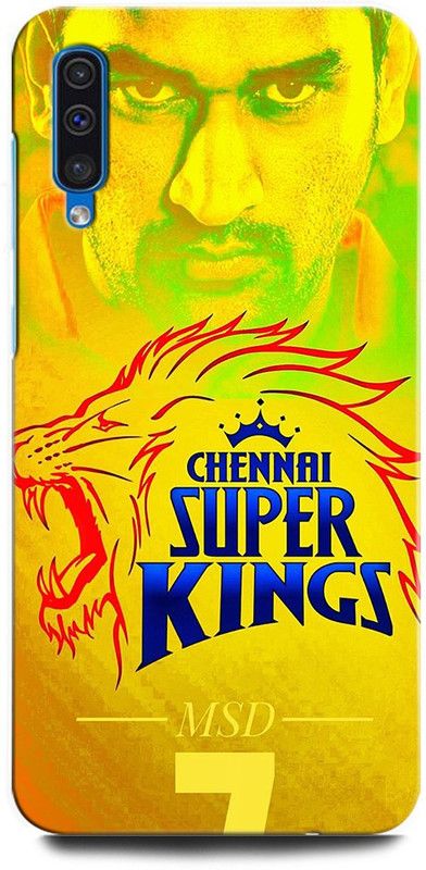ORBIQE Back Cover for SAMSUNG Galaxy A50s MS DHONI 7, MAHENDRA SINGH DHONI, DHONI, CRICKET, JERSEY  (Multicolor, Hard Case, Pack of: 1)