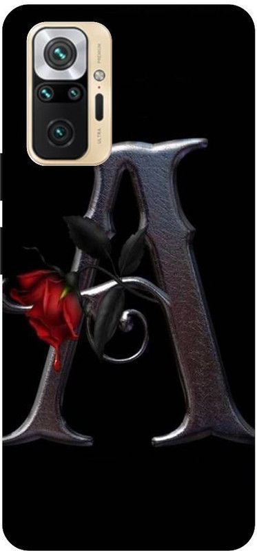 GRAFIQE Back Cover for REDMI Note 10 Pro Max M2101K6I A, A LETTER, A ALPHABET, A DESIGN  (Multicolor, Shock Proof, Pack of: 1)