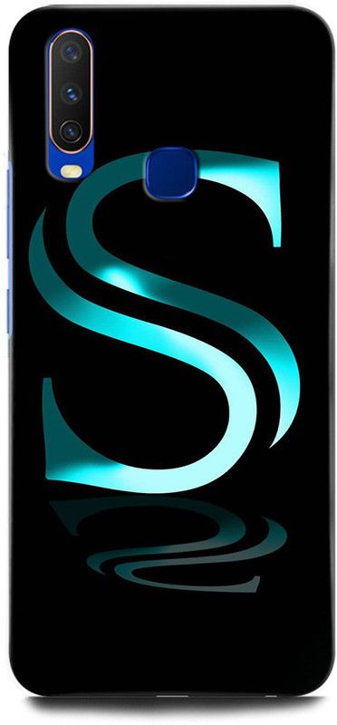 ORBIQE Back Cover for Vivo Y15 1901 S, S LETTER, S ALPHABET, DESIGN  (Multicolor, Shock Proof, Pack of: 1)