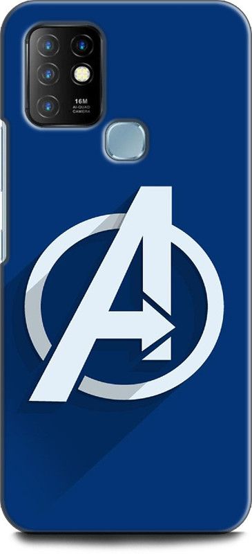 WallCraft Back Cover for Infinix Hot 10 AVENGER, AVENGER LOGO, MARVEL  (Multicolor, Dual Protection, Pack of: 1)