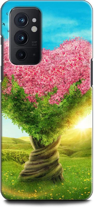 WallCraft Back Cover for OnePlus 9RT 5G HEART, TREE, PINK, GREEN, LOVE, PINK HEART TREE  (Multicolor, Dual Protection, Pack of: 1)