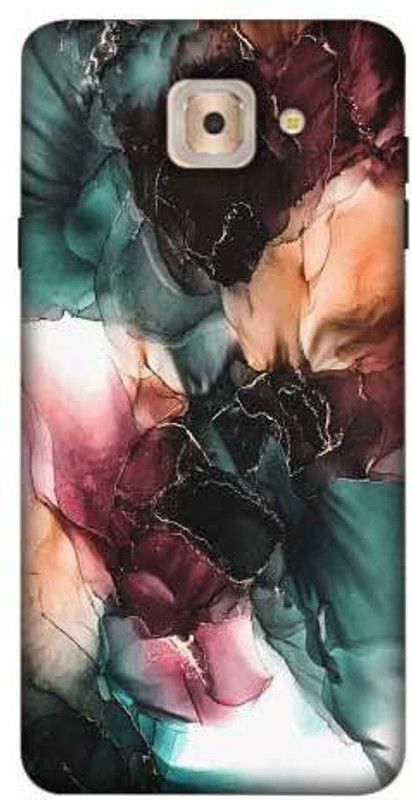 NDCOM Back Cover for Samsung Galaxy J7 MAX Colorful And Bold Marble Pattern Printed  (Multicolor, Hard Case, Pack of: 1)