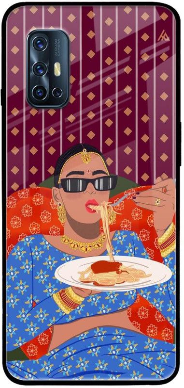 Hocopoco Back Cover for Vivo V17  (Multicolor, Grip Case, Silicon, Pack of: 1)