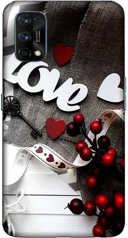 CROKIAN Back Cover for Realme 7 Pro heart love Back Cover  (Multicolor, Hard Case, Pack of: 1)