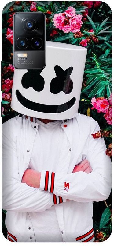 URCHIN Back Cover for Vivo V21 5G Marshmello, EDM, DJ, Famious, marshmello, singer  (Multicolor, Shock Proof, Pack of: 1)