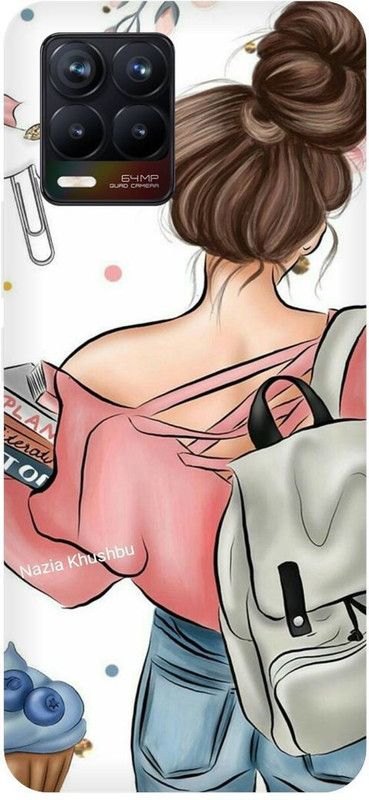 THE NARAYANA COLLECTIONS Back Cover for REALME 8-  (Multicolor, Hard Case, Pack of: 1)