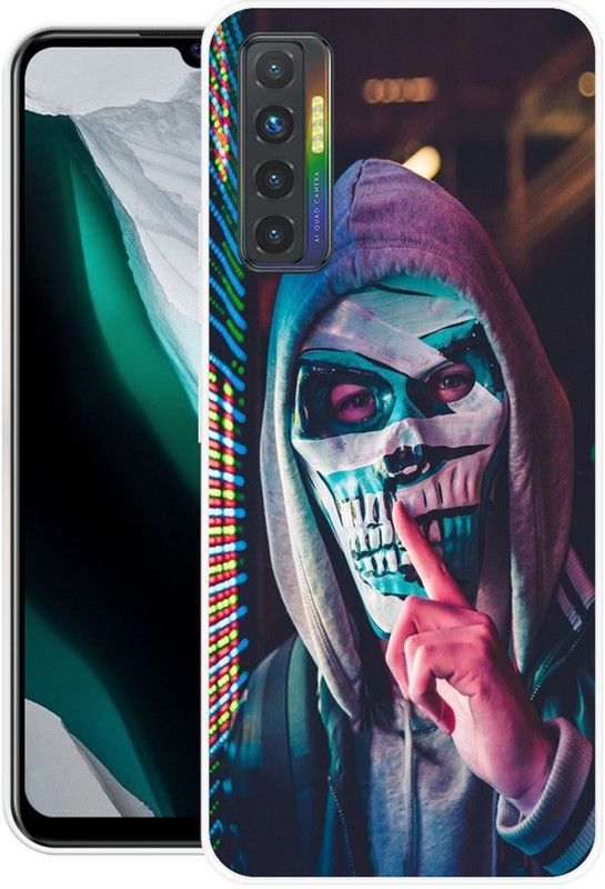 RJ14 (Online) Back Cover for Tecno Camon 17  (Multicolor, Grip Case, Silicon, Pack of: 1)