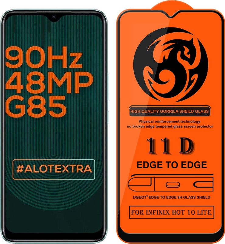 HQ Protection Edge To Edge Screen Guard for Infinix Hot 10 Lite  (Pack of 1)