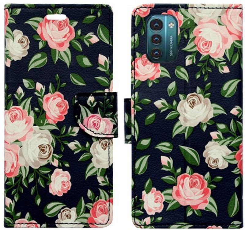 Realgo Flip Cover for Nokia G21  (Blue)