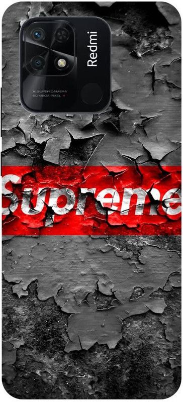play fast Back Cover for REDMI 10, MZB0B6OIN, SUPREME, SIGN, LOGO, DESIGN  (Grey, Hard Case, Pack of: 1)