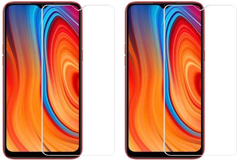 HOBBYTRONICS Tempered Glass Guard for Realme C3  (Pack of 2)