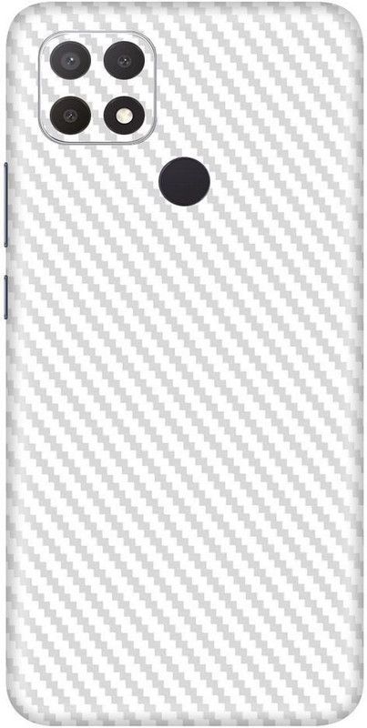 Enlinea Carbon Fiber Oppo A15 Mobile Skin  (Mobile Back Skin (Pack of 2))