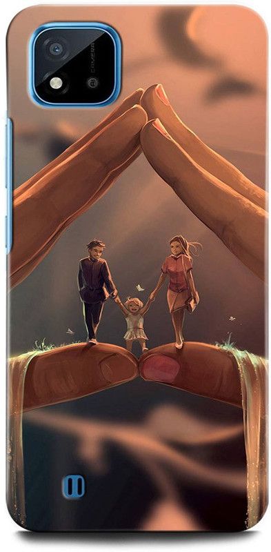 ORBIQE Back Cover for Realme C11 2021 RMX3231 MOTHER, MAA, FATHER, LIFE LINE, MOM DAD DAUGHTER  (Multicolor, Hard Case, Pack of: 1)