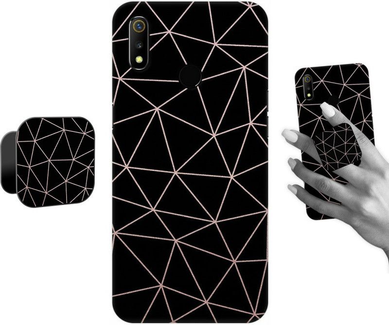 COBIERTAS Back Cover for Realme 3i  (Multicolor, Cases with Holder)