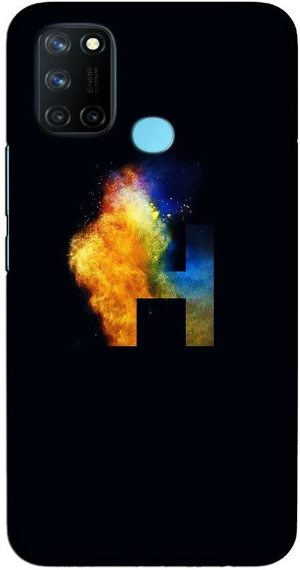 CROKIAN Back Cover for Realme 7i H Letter Back Cover  (Multicolor, Hard Case, Pack of: 1)