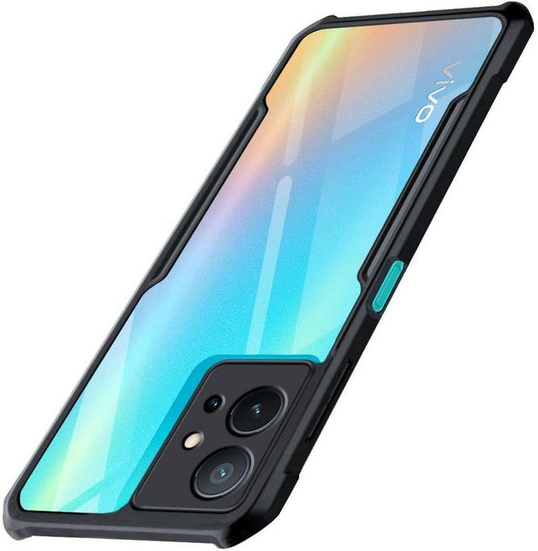 tanmay Back Cover for IQOO Z6 5G, Shockproof Bumper Crystal clear, 360 Degree Protection  (Black, Grip Case, Pack of: 1)