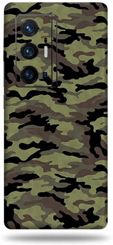 Mclaxa Camouflage Green Mobile Back Skin, Camouflage Green, Vivo X 70 Pro Plus Mobile Skin  (Camouflage Green Skin With Super Matte Finish)