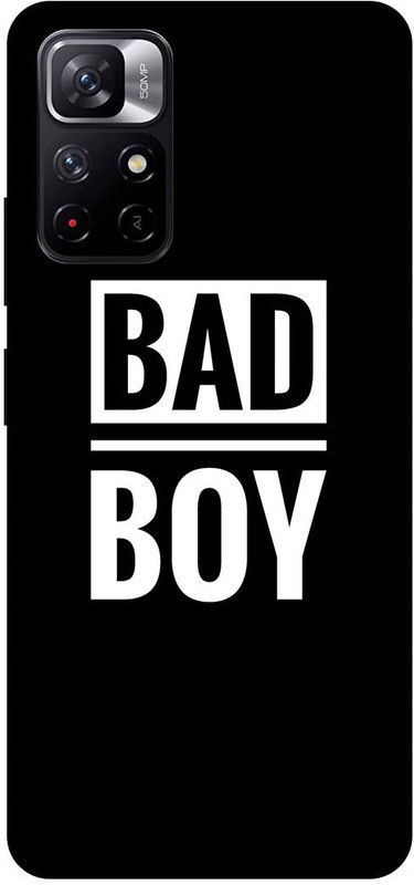 DIKRO Back Cover for POCO M4 Pro 5G, BAD, BOY, RIDER  (Black, Hard Case, Pack of: 1)