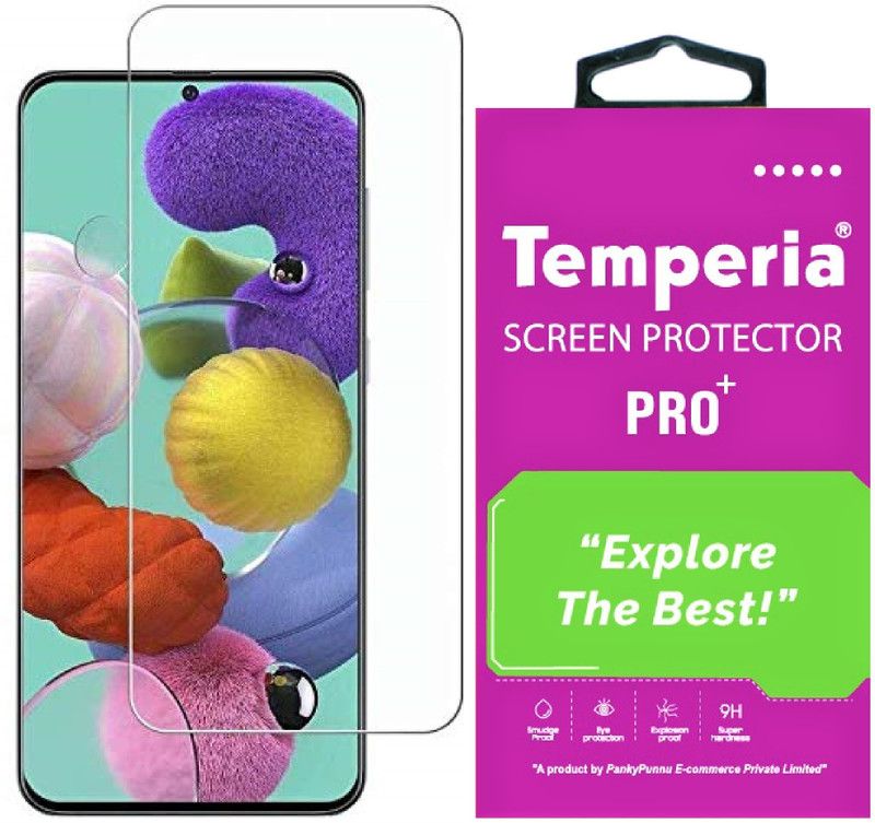 Temperia Tempered Glass Guard for Samsung Galaxy A51  (Pack of 1)