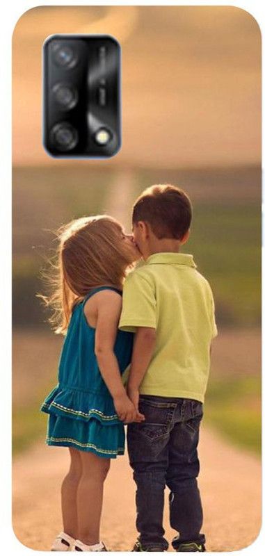 Skyhawk Back Cover for Oppo F19 Boy And Girl Kiss  (Multicolor, Waterproof, Silicon, Pack of: 1)