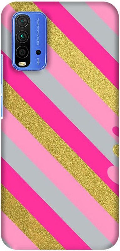 PNBEE Back Cover for Xiaomi Redmi 9 Power, M2010J19SI - Lining Print  (Multicolor, Hard Case, Pack of: 1)