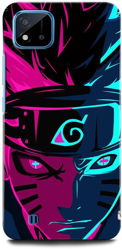 ORBIQE Back Cover for Realme C11 2021 RMX3231 NARUTO, ANIME, NEON, GOKU  (Multicolor, Hard Case, Pack of: 1)