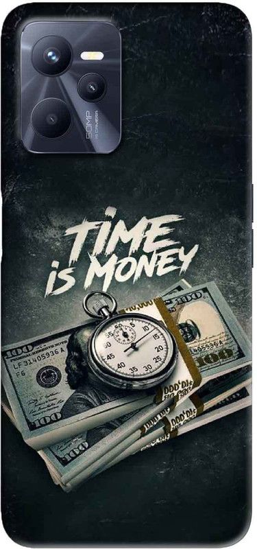 NDCOM Back Cover for Realme C35 Time Is Money Printed  (Multicolor, Hard Case, Pack of: 1)