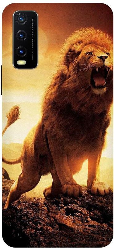 Zaplab Back Cover for Vivo Y20i, V2027 Lion Image Printed Back Cover  (Multicolor, Hard Case, Pack of: 1)