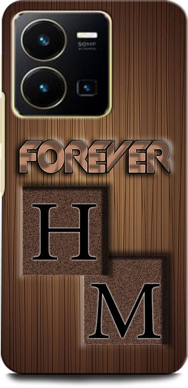 INTELLIZE Back Cover for Vivo Y22s HM, H LOVE M, M LOVE H, H LETTER, M LETTER, HM NAME  (Multicolor, Hard Case, Pack of: 1)