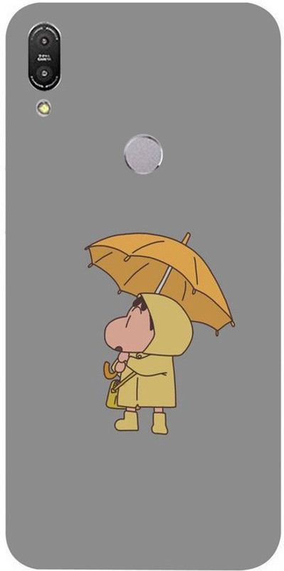 Golden Mask Back Cover for Asus Zenfone Max Pro M1 Shinchan With Umbrella  (Multicolor, Waterproof, Silicon, Pack of: 1)