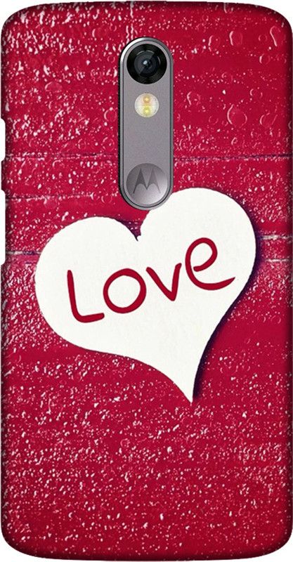 PNBEE Back Cover for Motorola Moto X Force, XT1580 -LOVE Printed Back Case Cover  (Multicolor, Hard Case, Pack of: 1)
